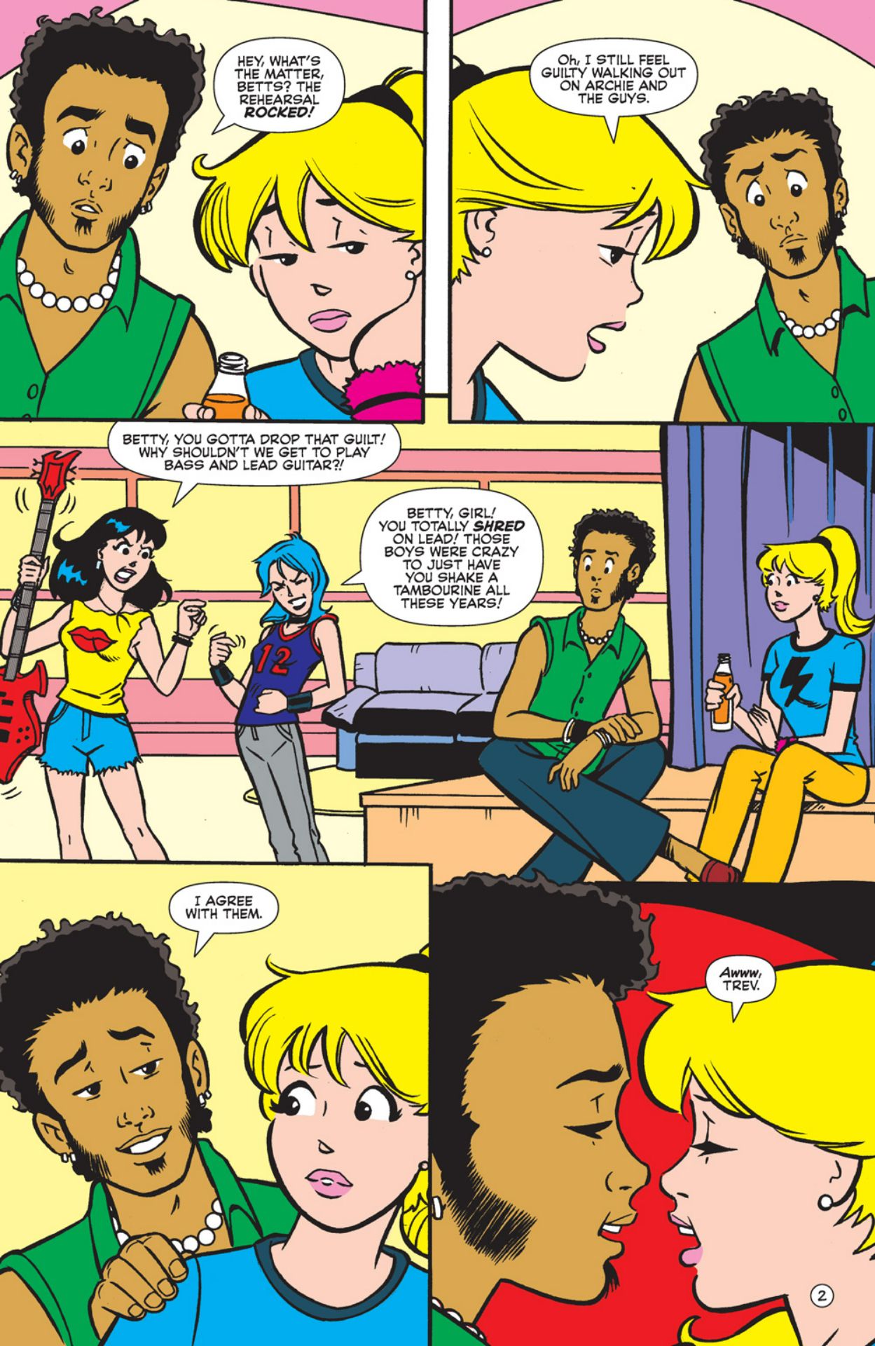 Betty &amp; Veronica Friends Forever: Rock &amp; Roll interior art