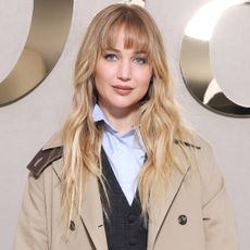 Jennifer Lawrence attended the Dior Spring 2026 Couture show in wide-leg jeans and a tank top