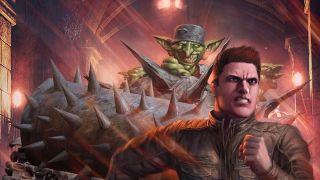 Dungeon Crawler Carl on the cover of the book being chased. 