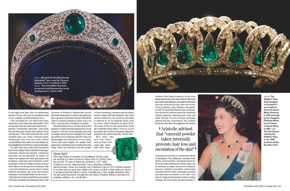 Spreads from Country Life 10 December 2025