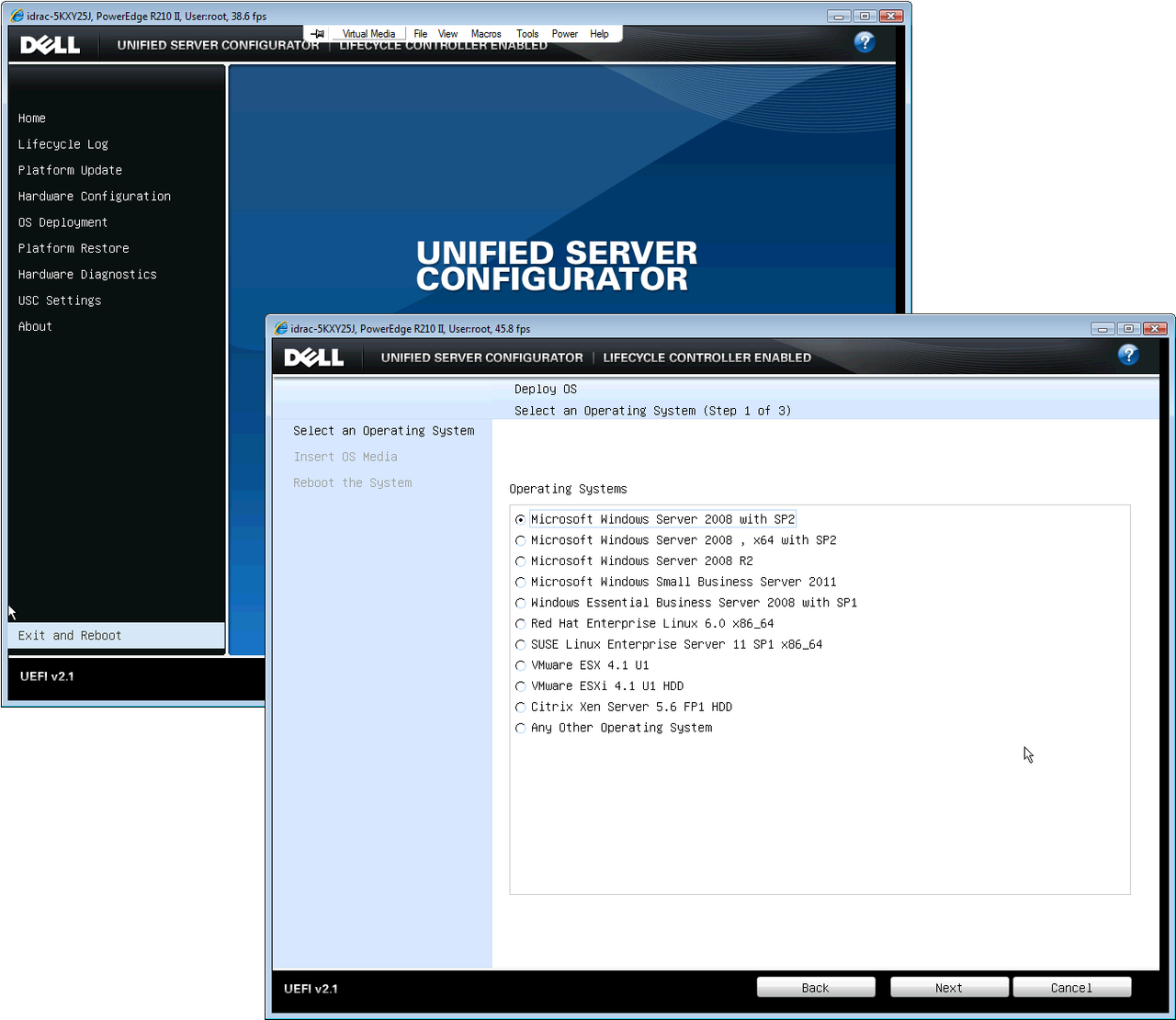 The iDRAC6 modules enable Dell&rsquo;s Lifecycle Controller and UEFI which provide some handy operating system deployment tools.