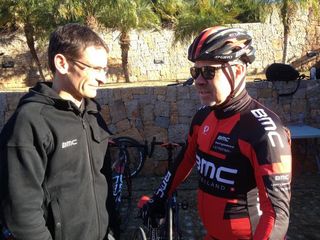 Even BMC Racing Team President/General Manager Jim Ochowicz is getting some kilometers in during the camp.