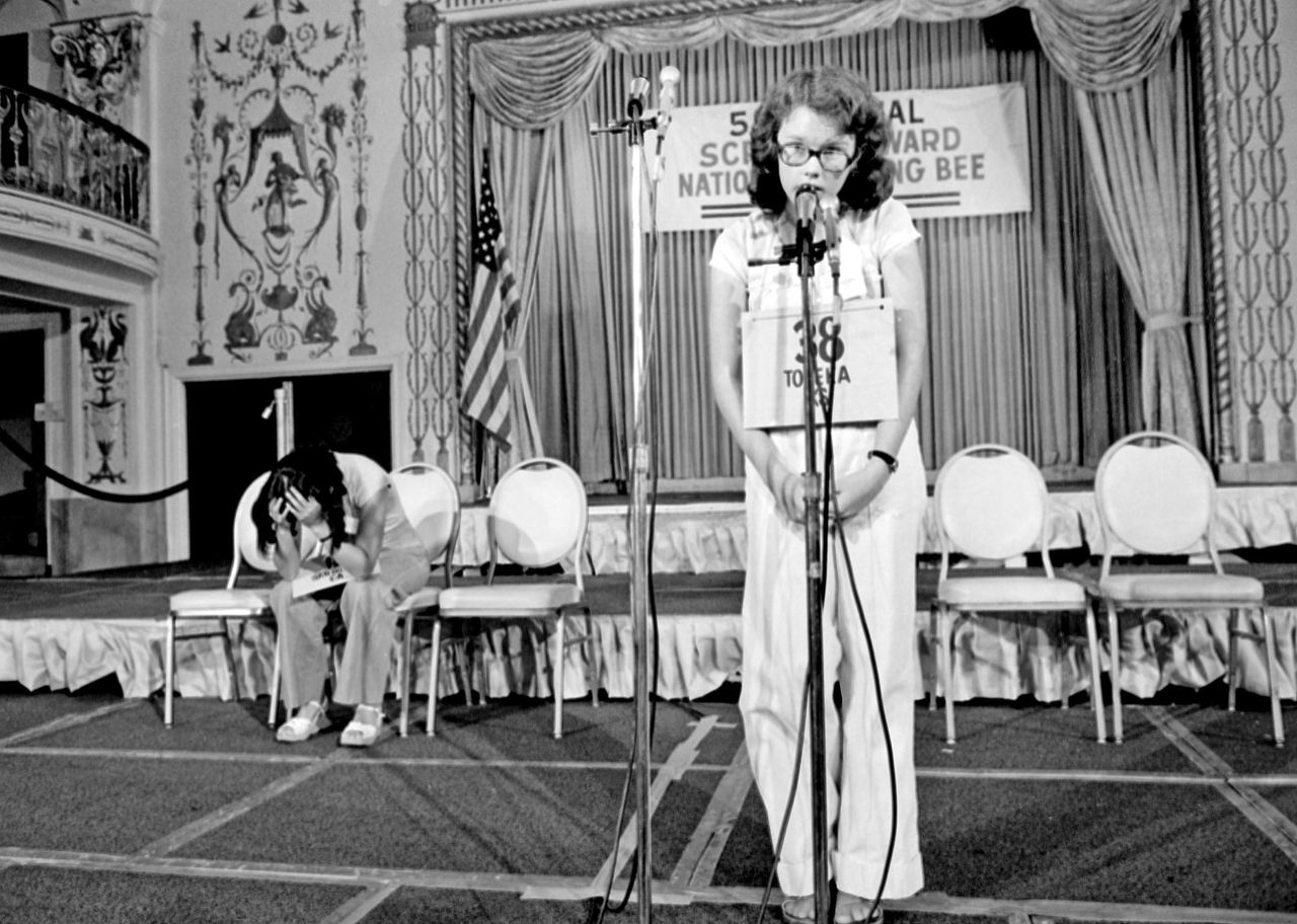 Peg McCarthy, winner of the 51st National Spelling Bee.