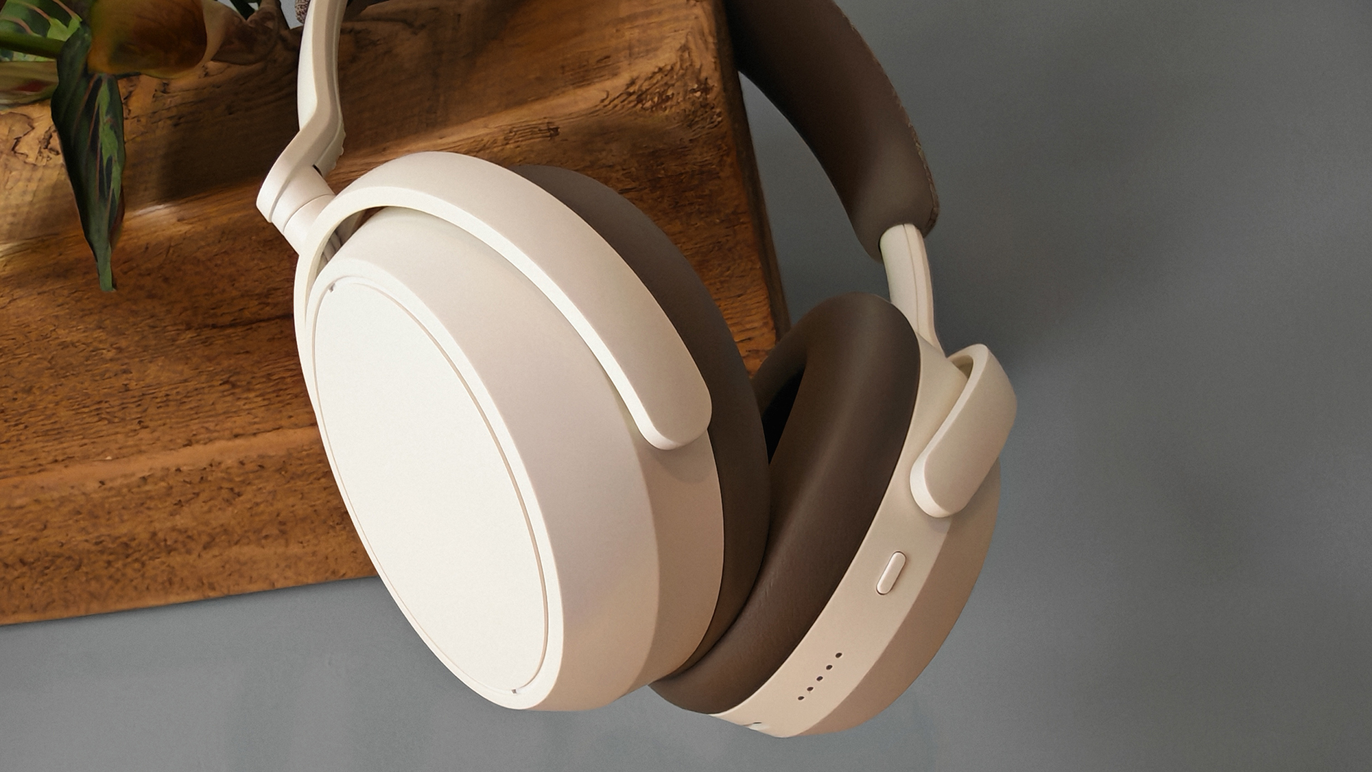 The Sennheiser Momentum 4 headphones.