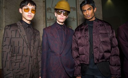 backstage at Ermenegildo Zegna A/W 2019 in Milan