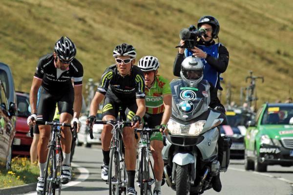 The breakaway, including Kristian House, Jack Bauer, Pieter Ghyllebert, on Brecon