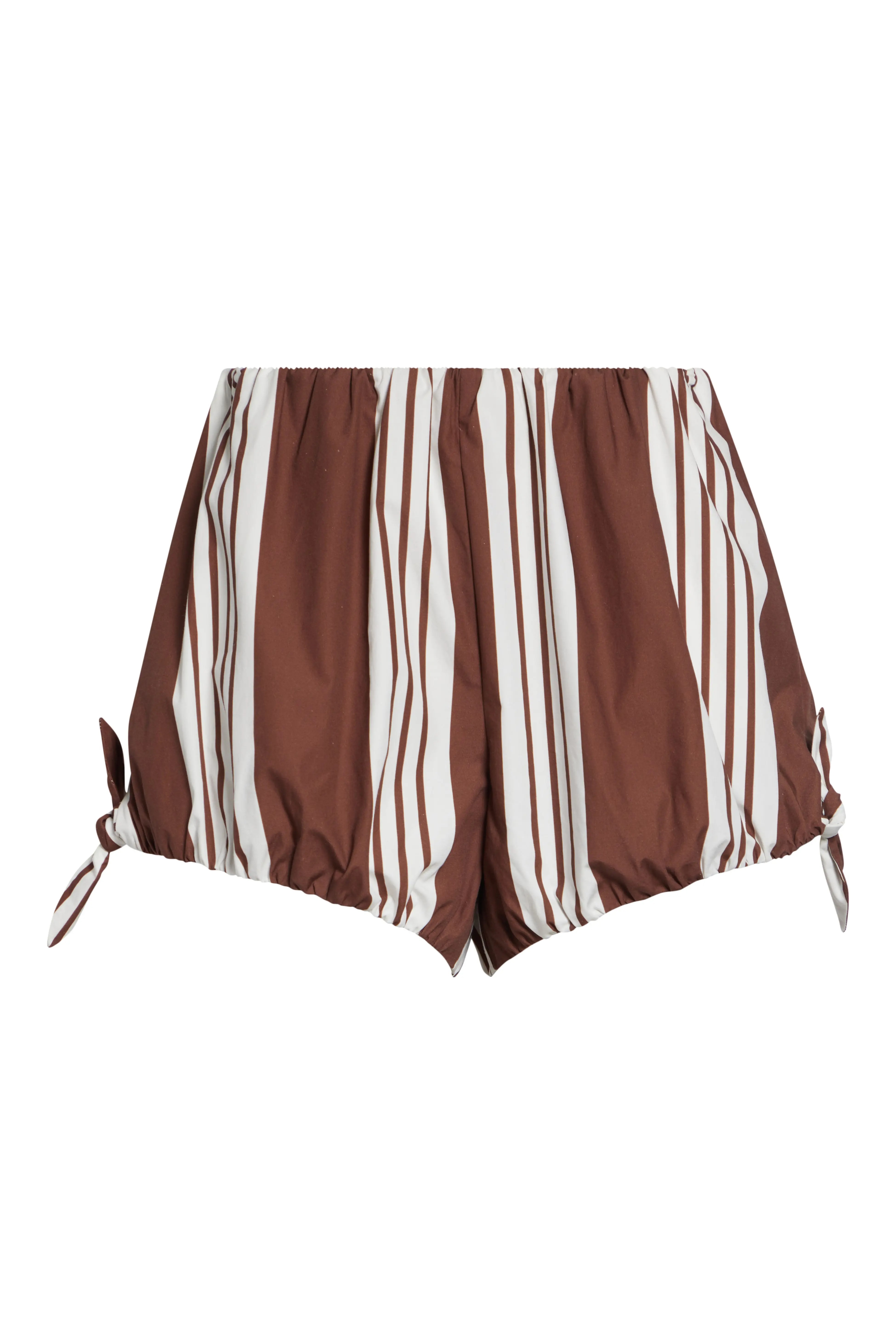 POSSE, Rosie Stripe Bubble Hem Shorts