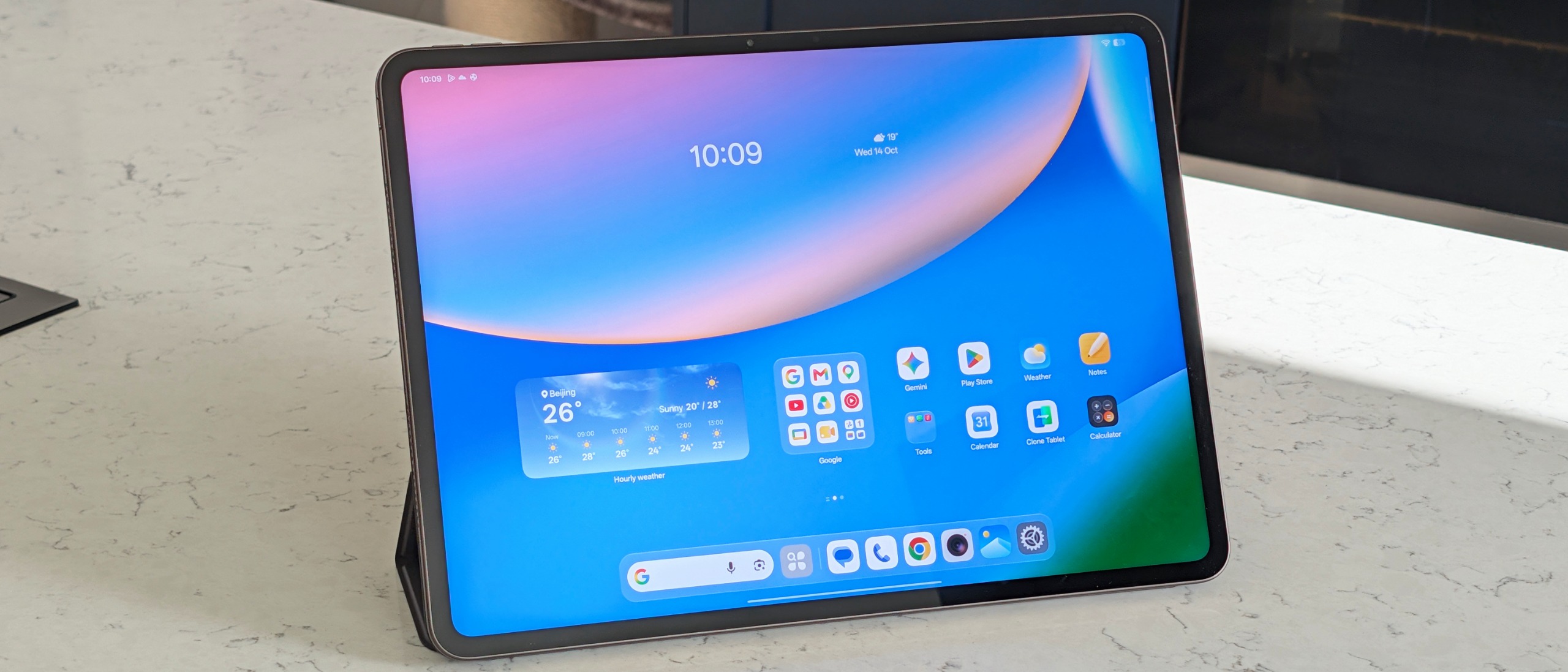 Oppo Pad 5 Pro on a counter