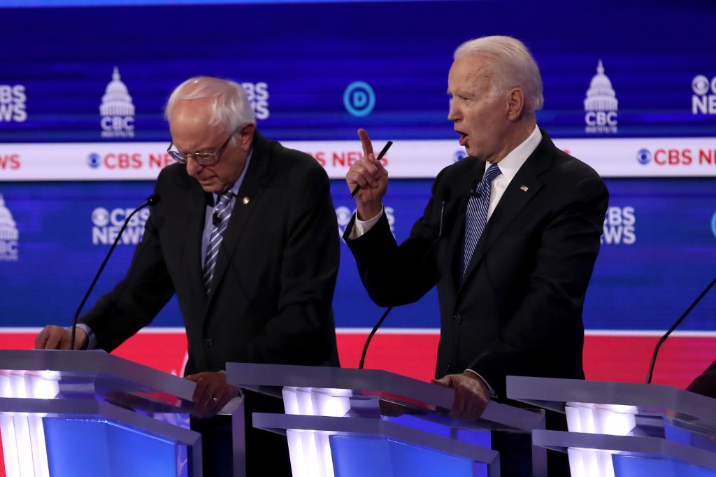 Joe Biden and Bernie Sanders.