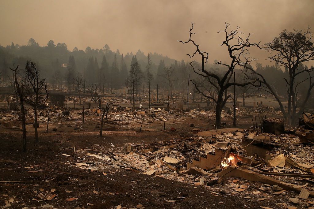 Aerial photos show devastation caused by one Northern California fire ...