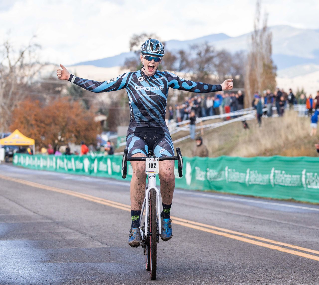 Lauren Zoerner wins the women's under-23 Pan American cyclocross title