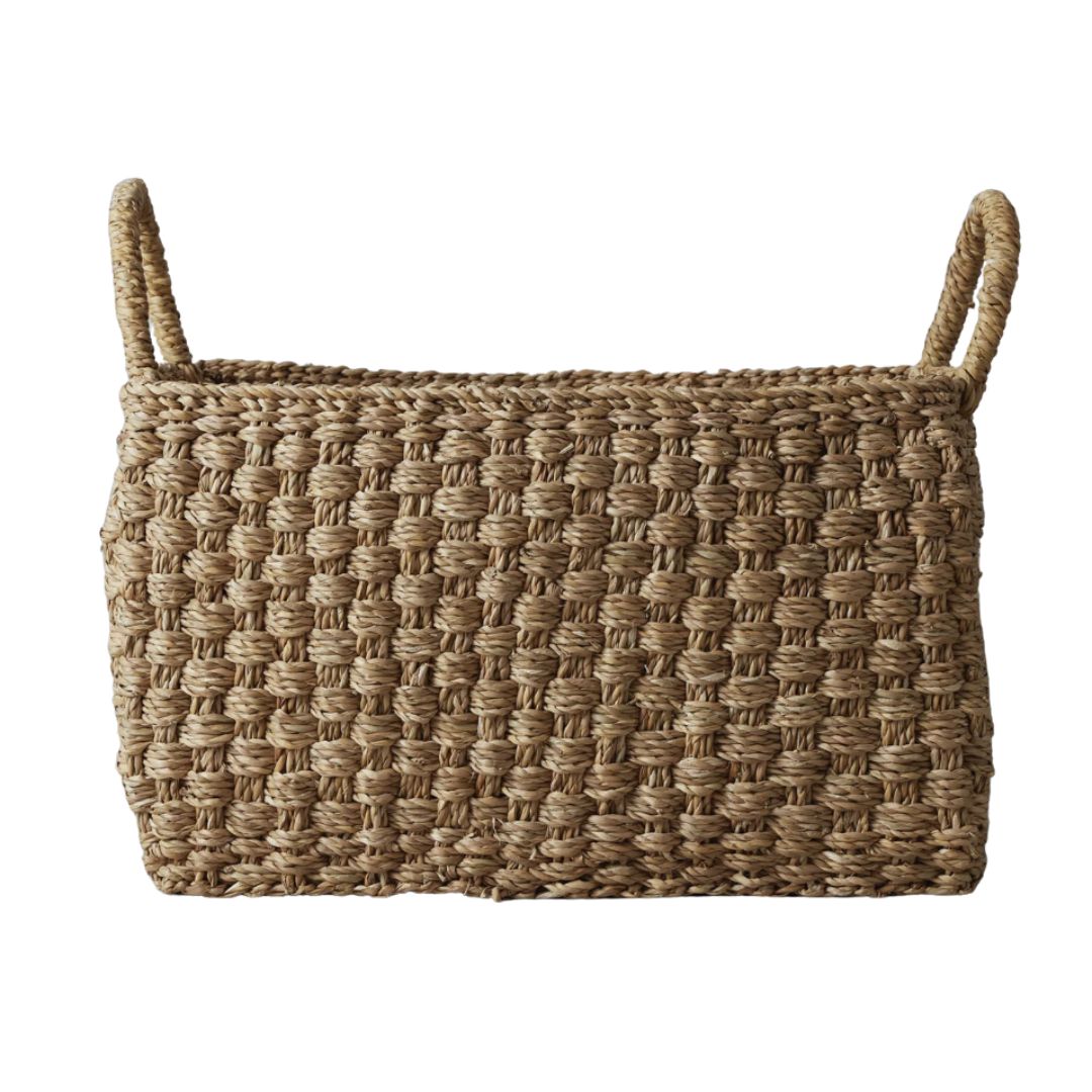 TOAST, Large Chatai Weave Hogla Storage Basket 