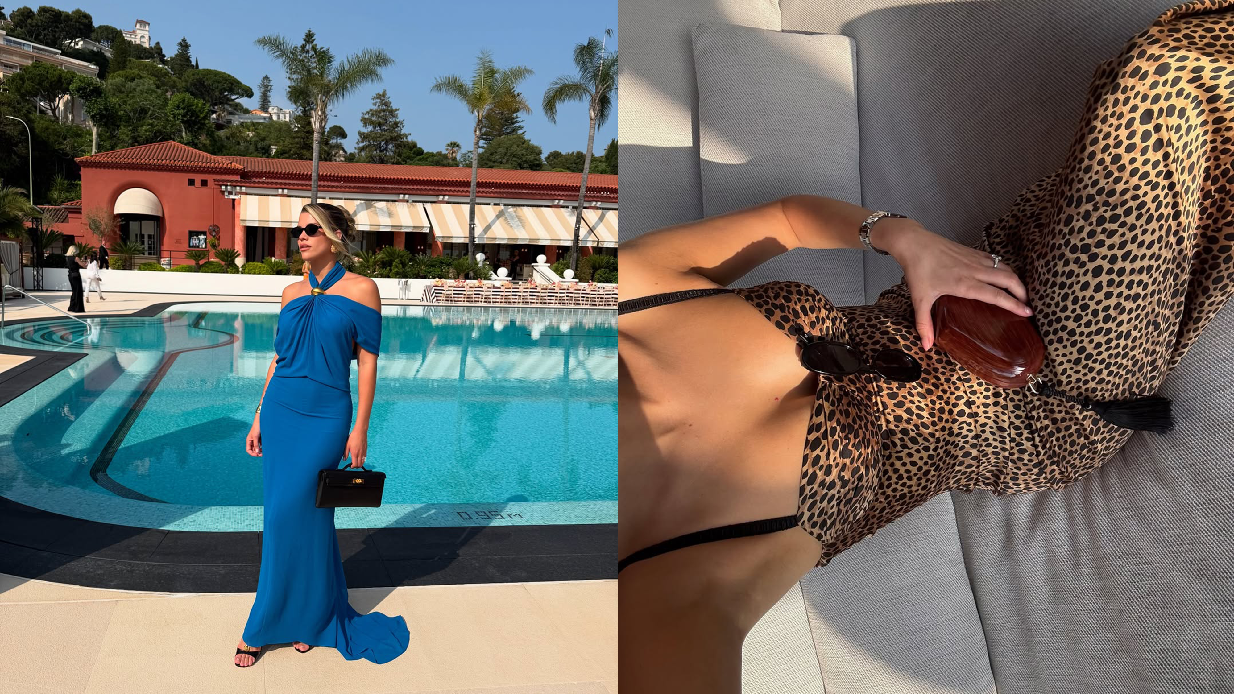 Sofia Richie wearing a wedding-guest dress
