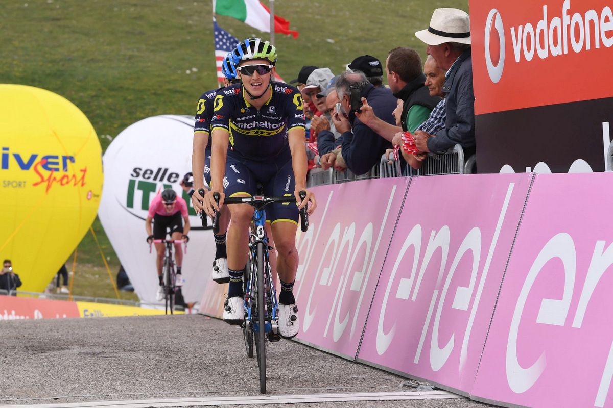 Mitchelton-Scott's Jai Hindley and Lucas Hamilton