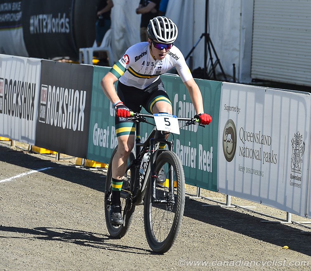 Cameron Wright (Australia) opened a large gap on the start loop.