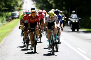 Matej Mohoric leads Tour de France 2023 stage 13 breakaway