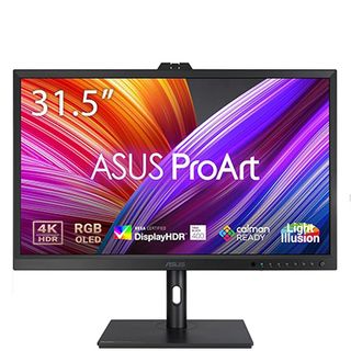 Product shot of ASUS ProArt OLED PA32DC, one of the best monitors for graphic artists