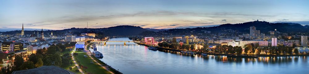 There are 12 stages of the Danube Cycle Path, passing through cities including Linz (pictured) and Passau (Linz Tourismus / Johan Steininger)