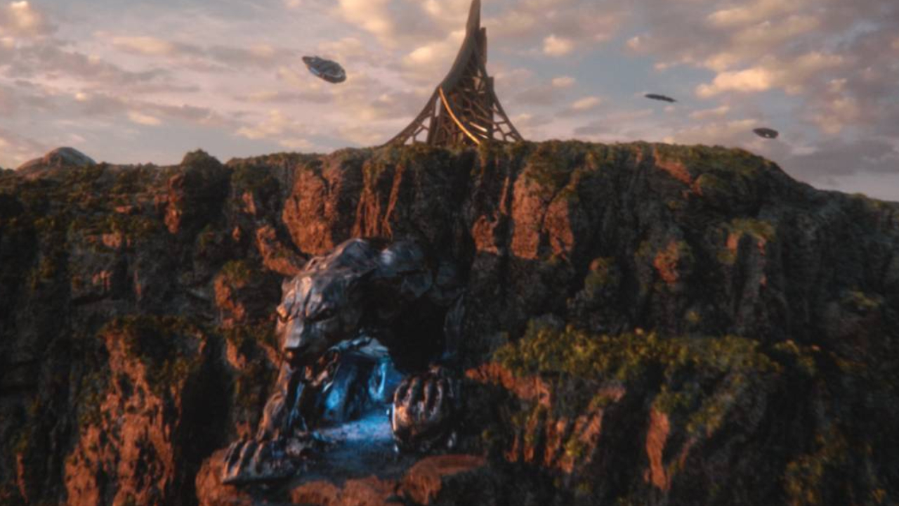 Shot of Wakanda from Black Panther