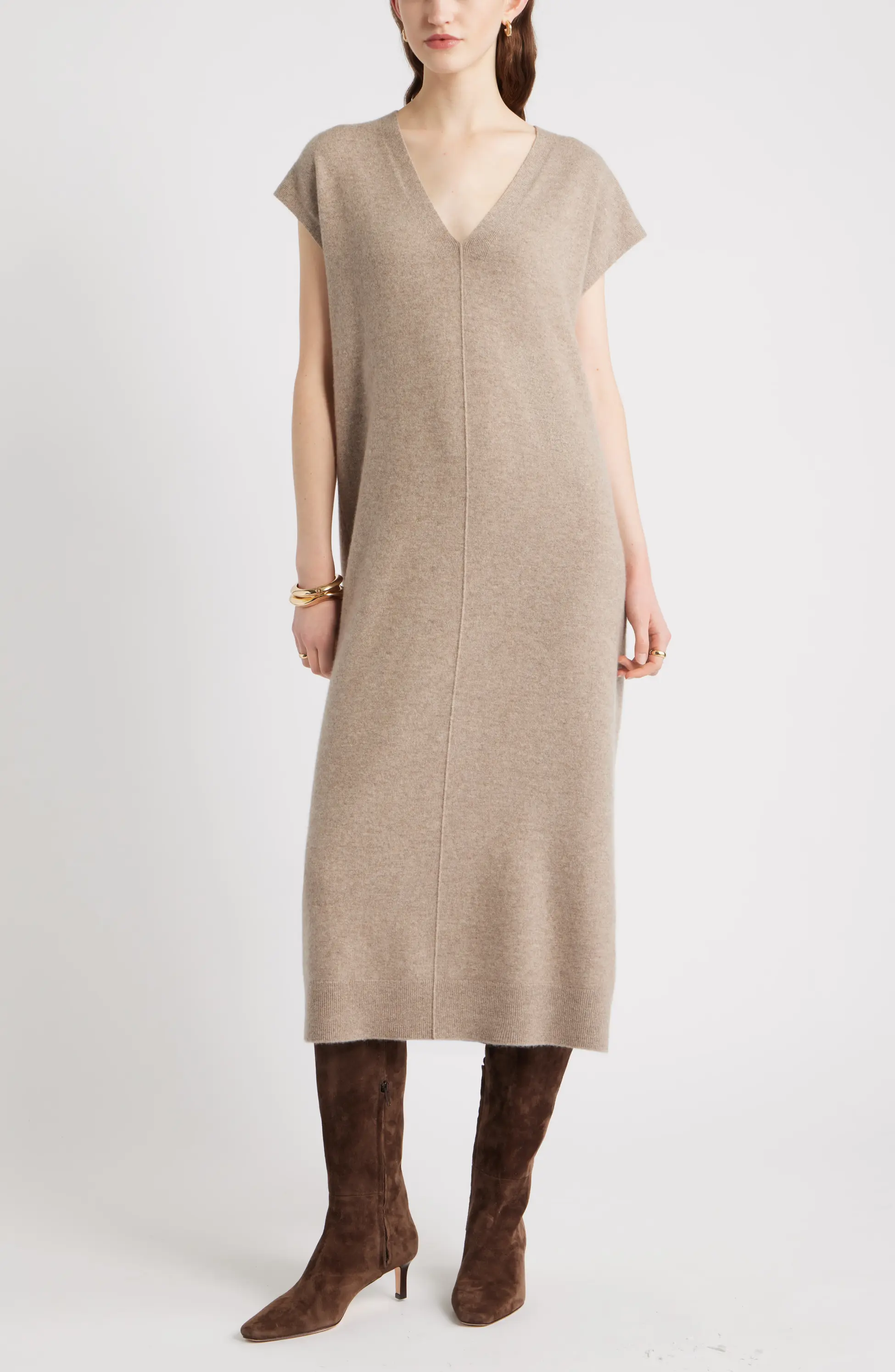 Nordstrom, Wool &amp;amp; Cashmere Blend Shift Dress