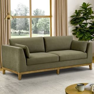 Thomasville Mokena Fabric Stationary Sofa With Storage