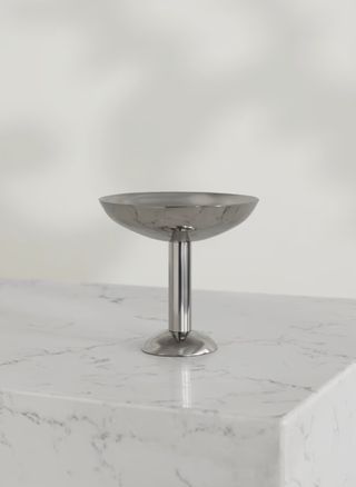 Louise Roe polished stainless steel champagne coupe