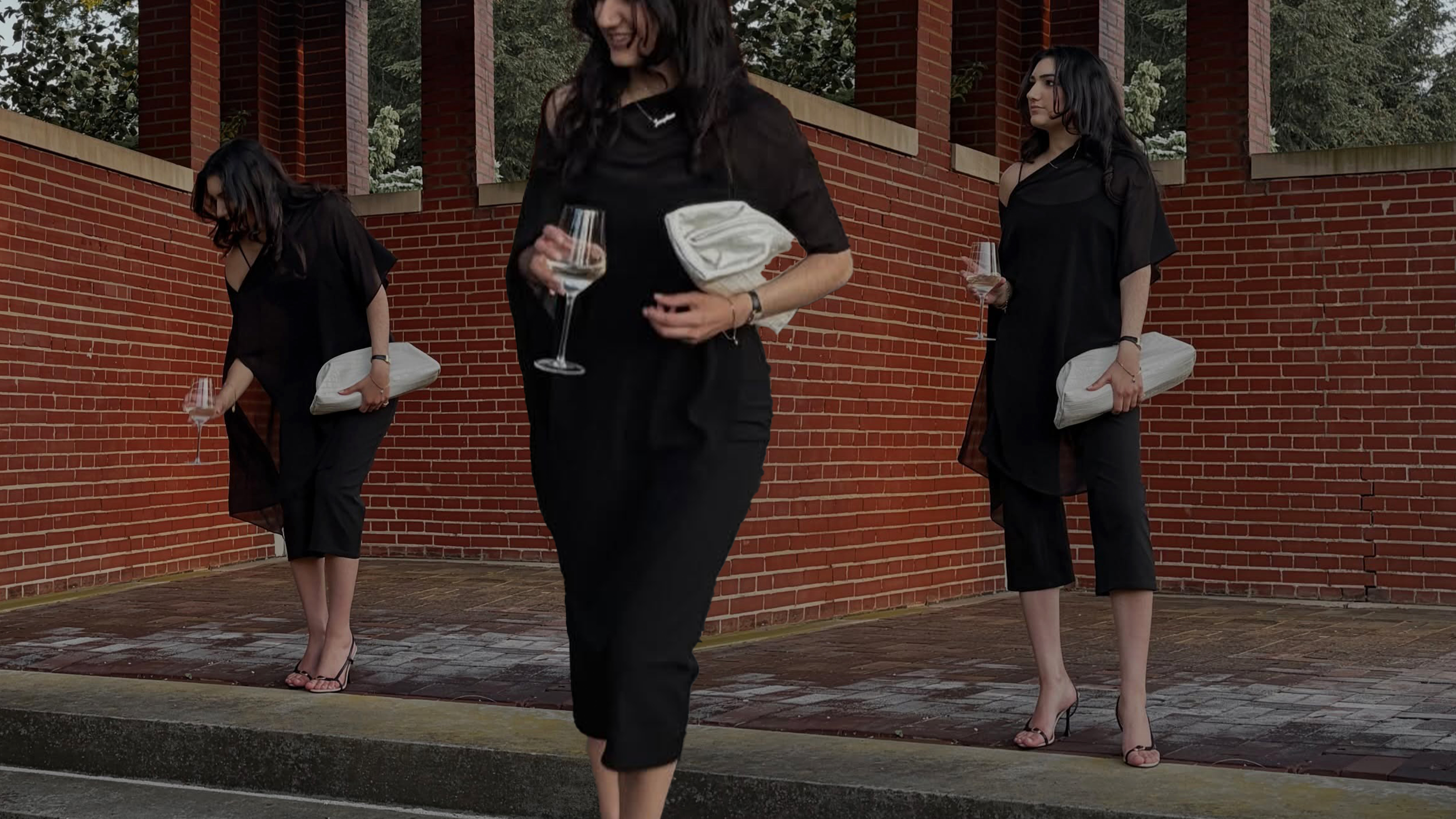 Who What Wear editor Josephine Hadjiloucas wearing Eileen Fisher