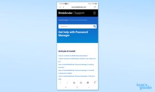 Bitdefender Password Manager app screenshot