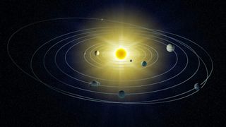 Illustration of our solar system.