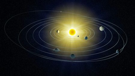 Illustration of our solar system.