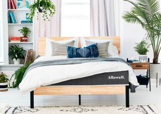 Allswell mattress in a bedroom