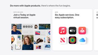 Apple Store redesign: carousel