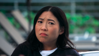 Awkwafina in anguish in The Unlikely Cook