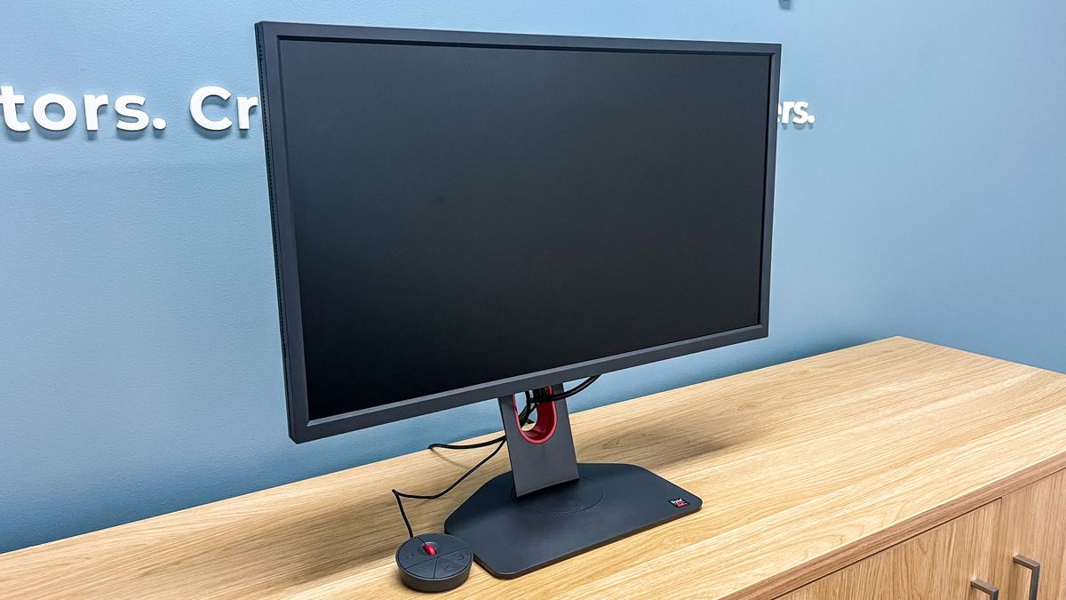 BenQ Zowie XL2566K gaming monitor without blinkers attached