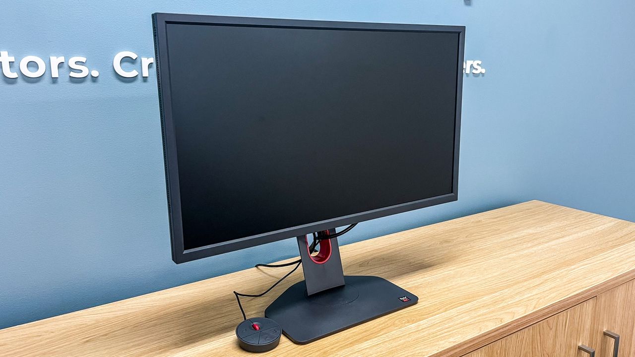 BenQ Zowie XL2566K gaming monitor without blinkers attached