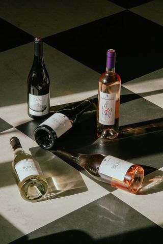 Wine bottles at Paris90