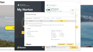 How to use Norton Cloud Backup: Choose backup schedule