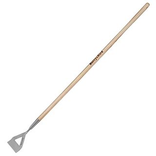 Berry&bird Dutch Hoe for Weeding，63'' Stainless Steel Garden Weed Hoe With Long Wooden Handle,heavy Duty Scuffle Hoe Manual Weeder Tool for Gardening Moss Removal Cutting Grass Soil Loosening & Edging