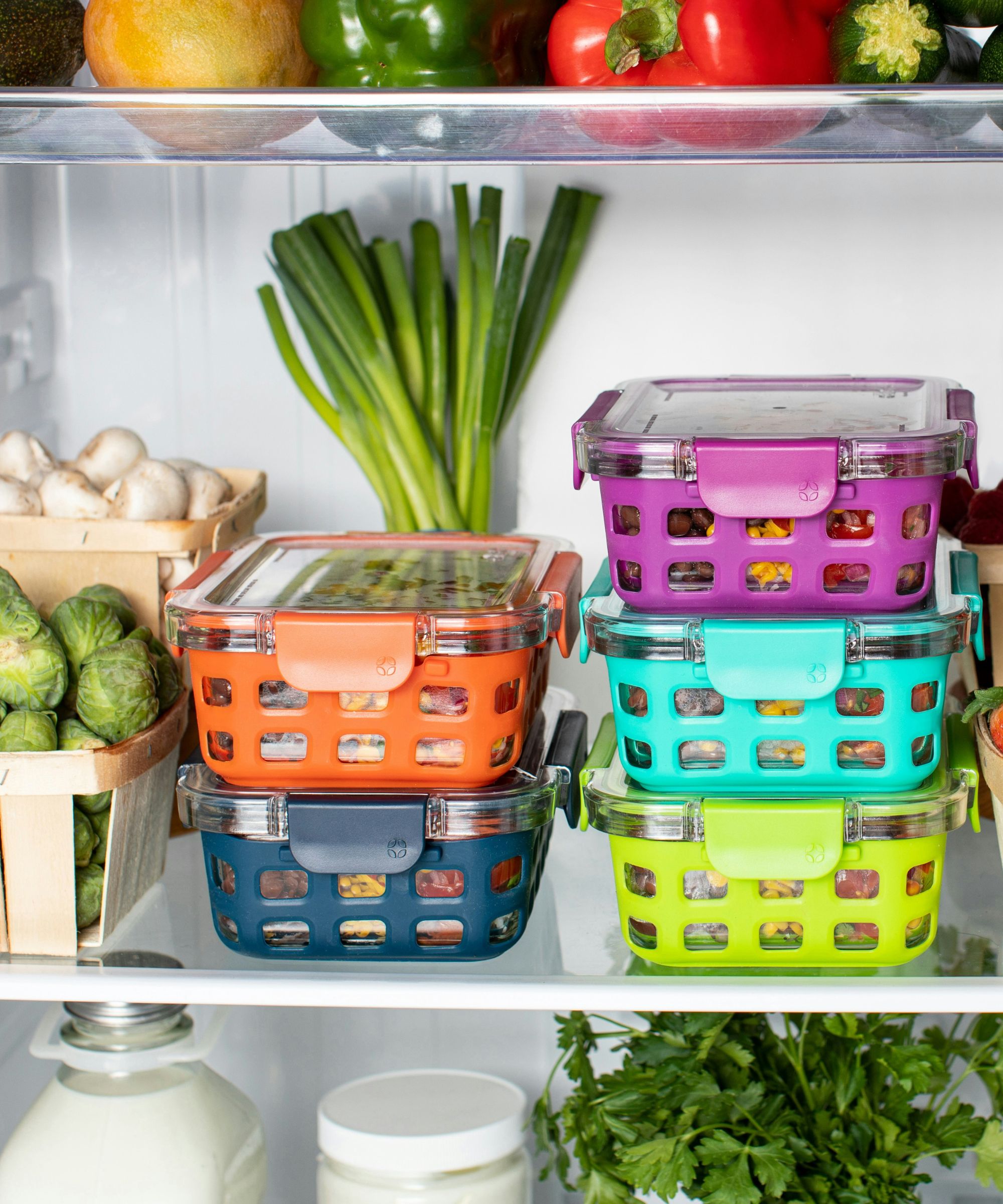 Freezer stocked with food