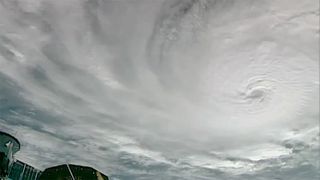 A vast Category 5 Hurricane Milton seen from the International Space Station.