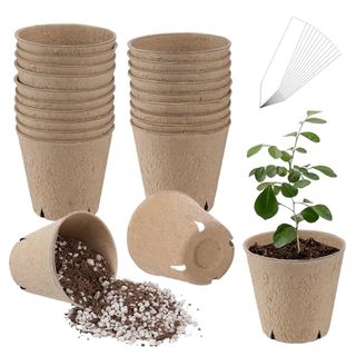 Cosweet 50 Pcs Thickened Peat Pots, 3.2