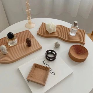 Wooden Nordic-style trays from Etsy