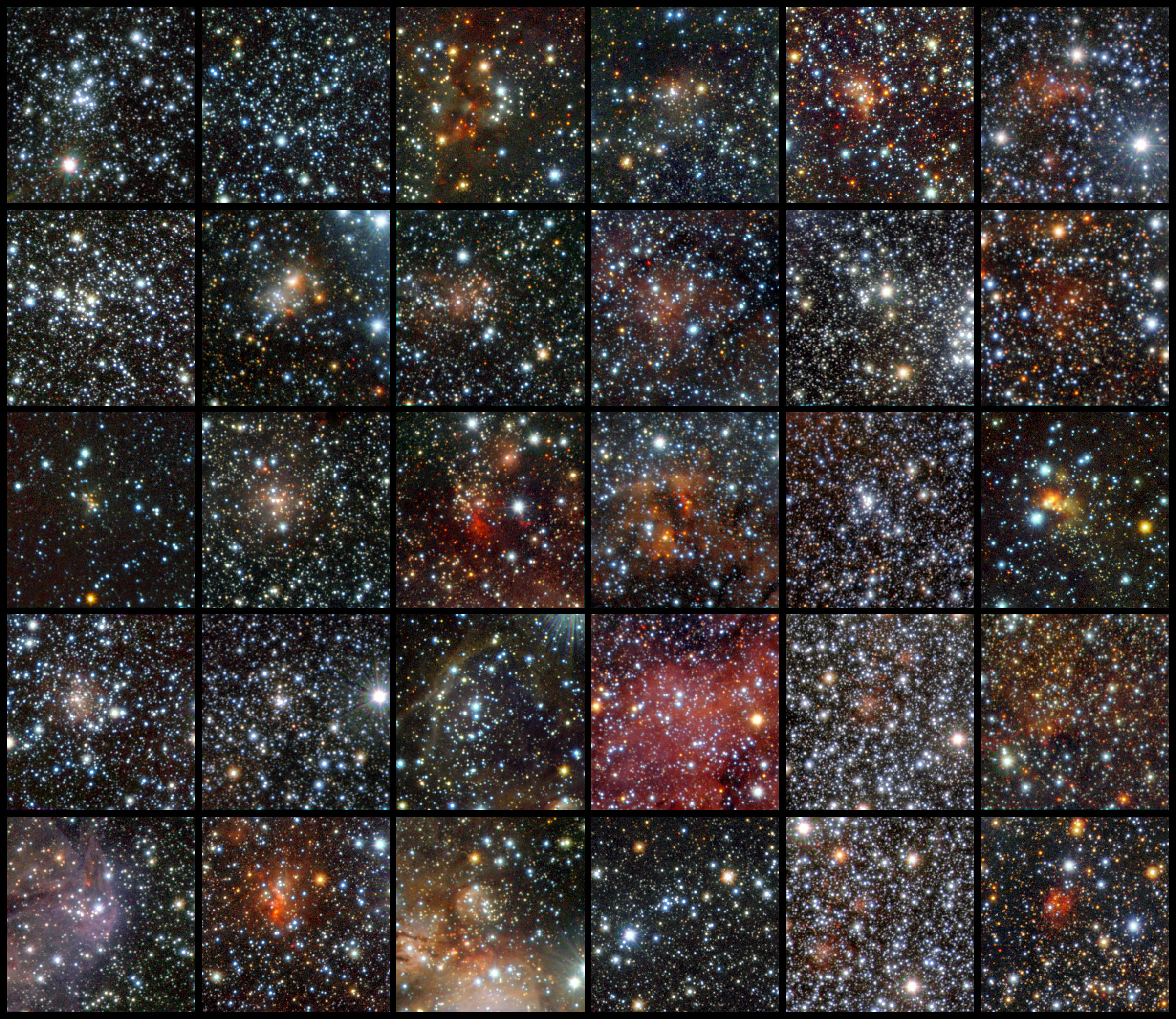 Star Clusters Discovered by ESO&#039;s VISTA Telescope