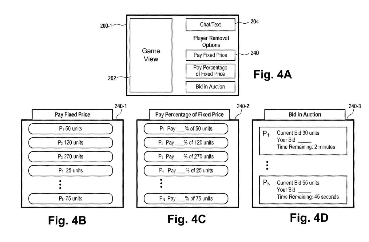 Sony patent for "Spectators vote to bench players in a videogame"