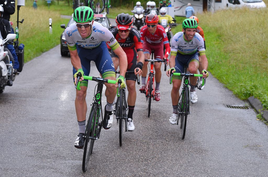 Mat Hayman working in the breakaway