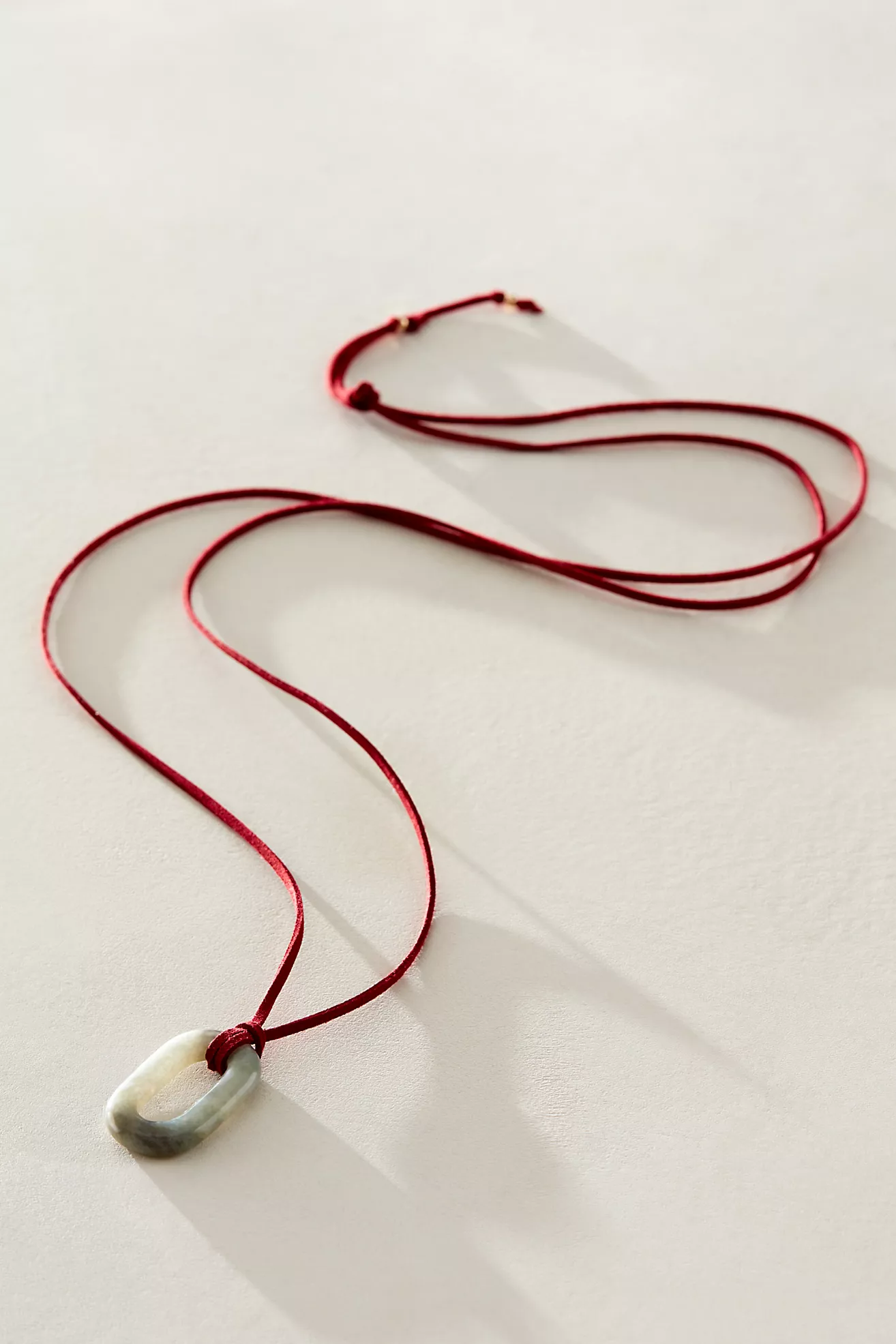 Alv Semiprecious Stone on Suede Necklace