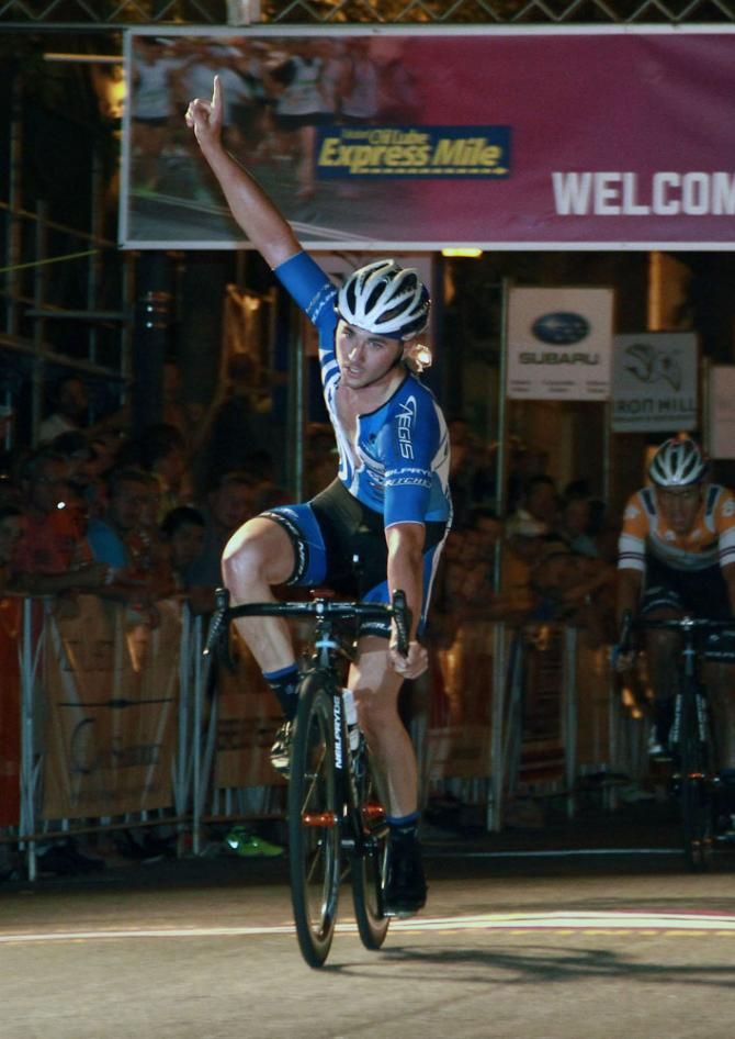 Luke Keough (UnitedHealthcare Pro Cycling Team) takes the win and tells the story, NUMBER ONE!