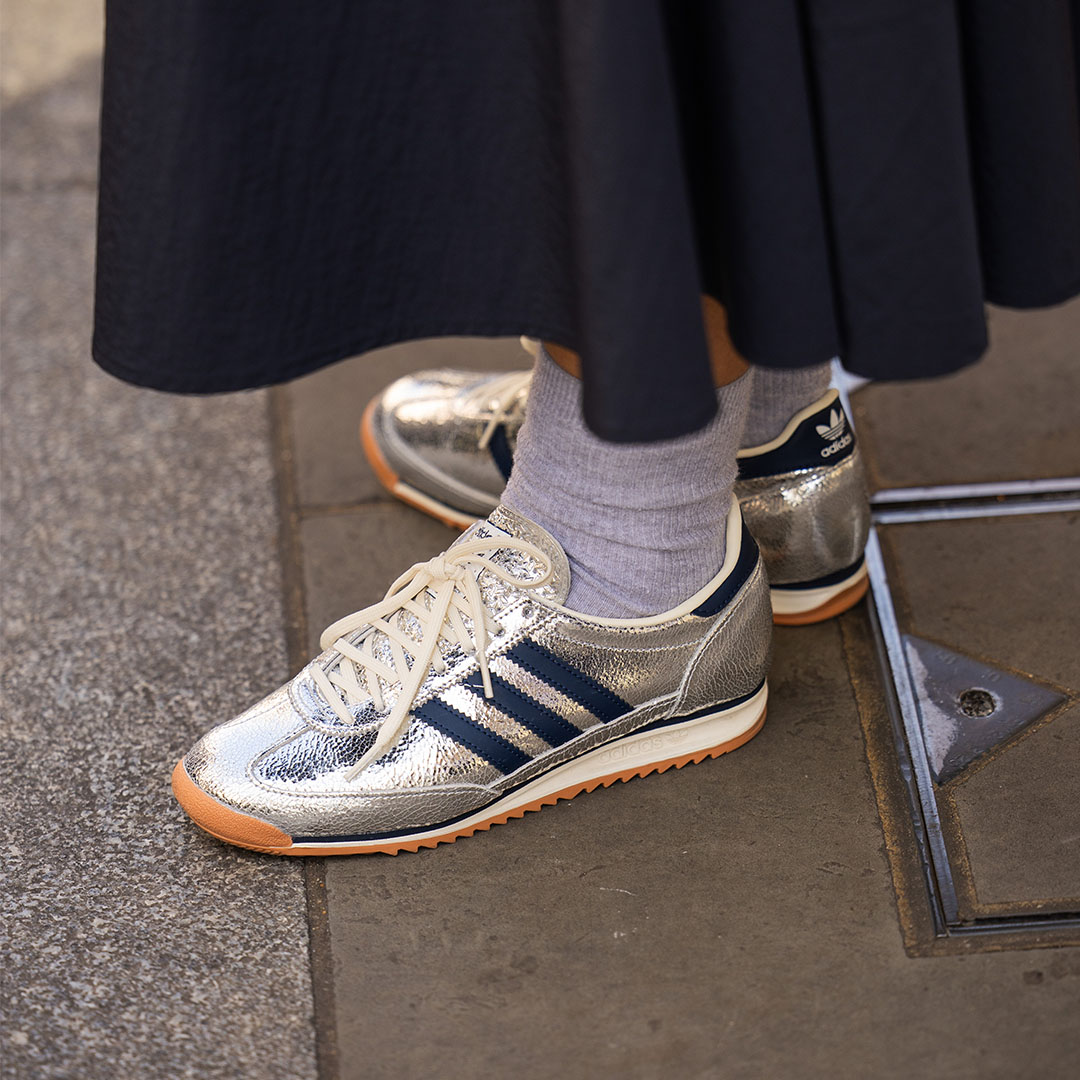 Silver trainers are the fashion editor's secret to making every outfit cooler