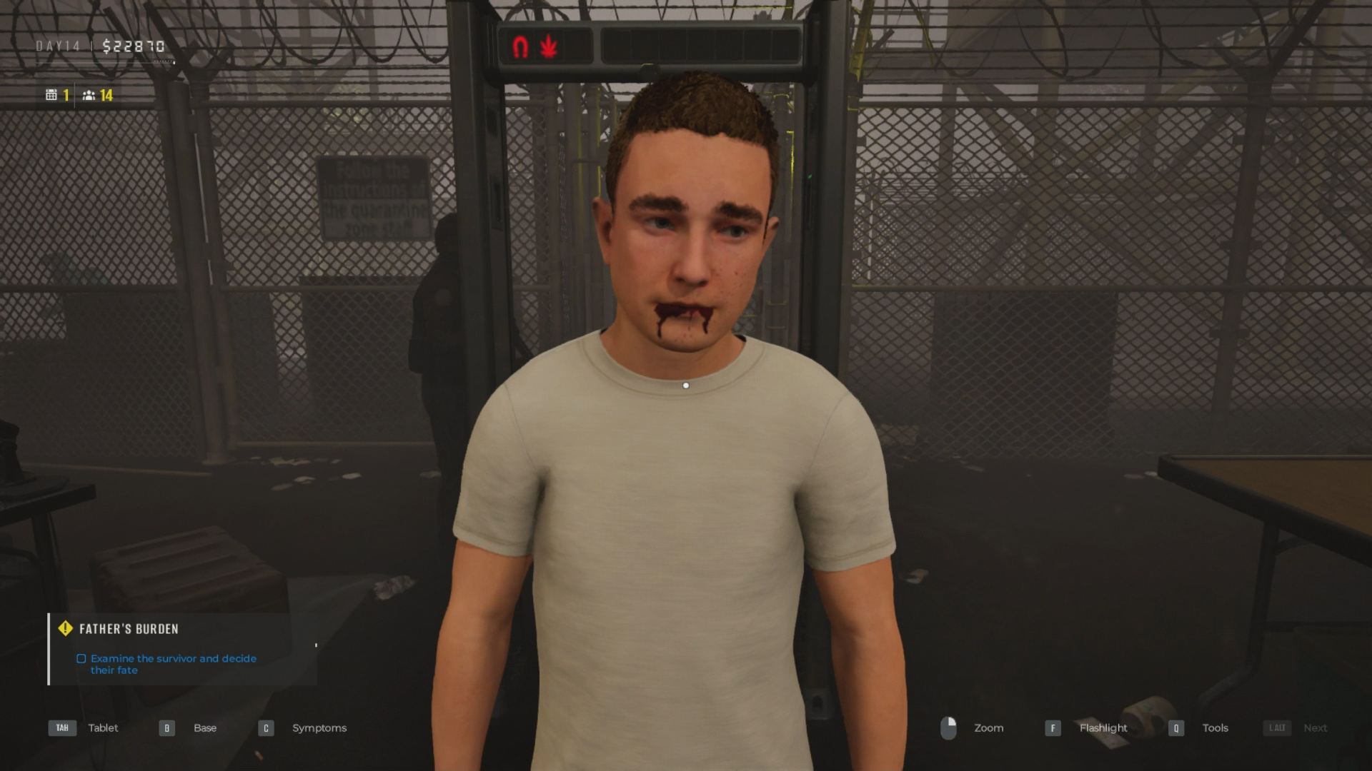 Quarantine Zone symptoms