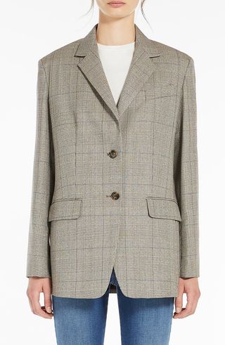 Burgos Plaid Wool Blazer